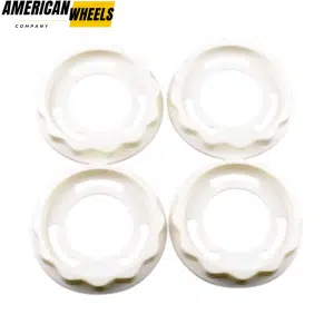 4pcs BBS 101mm 3 31/32in Wheel Center Cap Parts #09.24.383 Bright White - 20214674WT