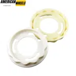 4pcs BBS 101mm 3 31/32in Wheel Center Cap Parts #09.24.383 Bright White - 20214674WT - Image 5