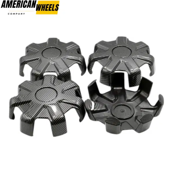 Tesla Model Y Center Caps 203mm Carbon Fiber 7 claws - 20274120CF - Image 2