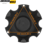 4pcs 137mm(5 6/16in) Black Wheel Center Cap for C-018 Hub Cover - 20214748 - Image 9