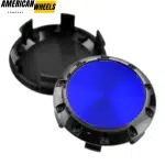4pcs Benz OZ 75mm 2 15/16in Wheel Center Caps Blue Laber Black Base - 20214948BKB[4618BL+4725BK]x4 - Image 3