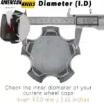 117mm (4.61in) Wheel Center Caps for 2000-2004 Chevrolet Corvette Z06 #LB0057 - 20274063HB - Image 4