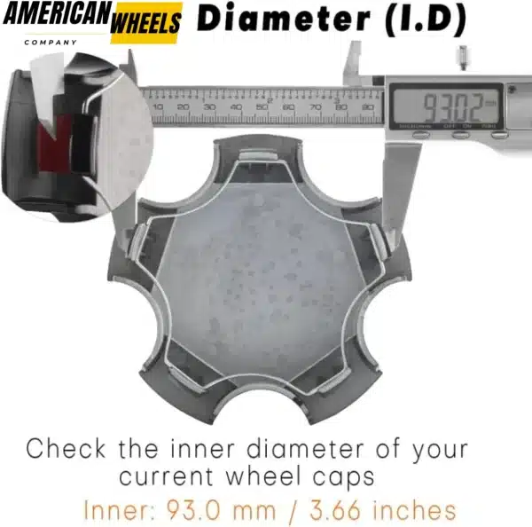 117mm (4.61in) Wheel Center Caps for 2000-2004 Chevrolet Corvette Z06 #LB0057 - 20274063HB - Image 4