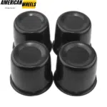84mm(3.31in) Push Through Center Cap for 3.31" Bore 2.99" Tall Matt Black Truck Trailer Wheel Cover - 20274037MB