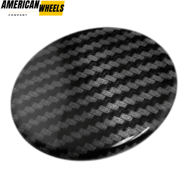 4pcs Black Grey Stripe 56mm 2 3/16in Wheel Center Sticker Clear Resin - Image 6