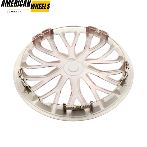 1pc Rambo 360mm 14 5/32in Tyre Rim Hub Cap Cover Red Black - 20274116RB - Image 5