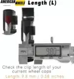 117mm (4.61in) Wheel Center Caps for 2000-2004 Chevrolet Corvette Z06 #LB0057 - 20274063HB - Image 5