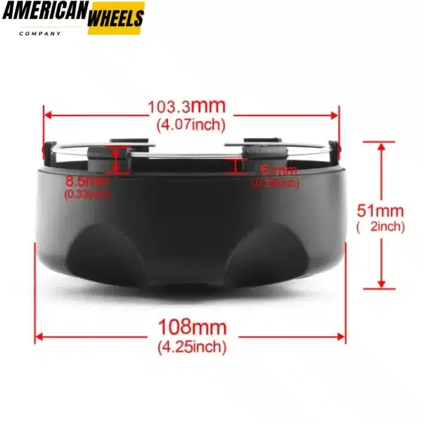 108mm 4.25in Wheel Center Caps for Can-Am Maverick Max 1000R #705401318 - 20280024MB - Image 4
