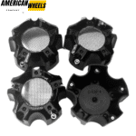 4pcs Ballistic Or Incubus 112mm 4 13/32in Wheel Center Cap #LG0805-13 With Screws Plaid Shape