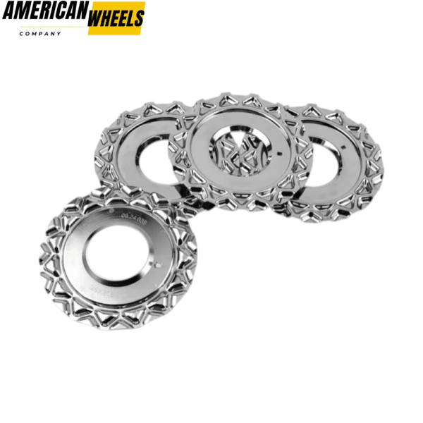 4pcs BBS 151mm 5 15/16in Wheel Center Cap Parts #09.24.038 Black Chrome - 20214671BC - Image 5