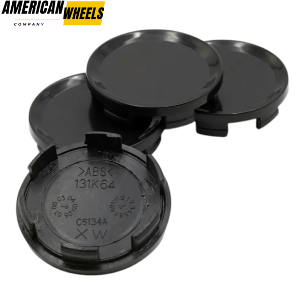 64mm (2.52in) Retrofit Universal Center Caps - 20274080BKx4 - Image 2