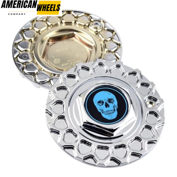 #09.24.028 ＆ #09.24.004 Skull Badge BBS Replica Wheel Center Caps 168mm (6.61in) - Image 11