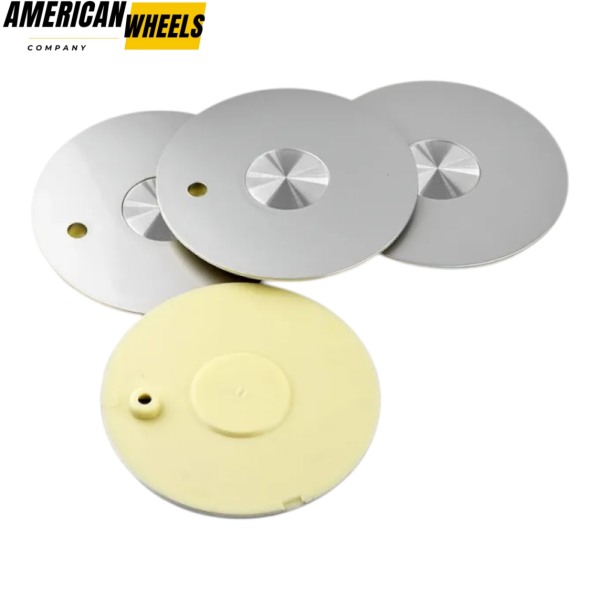 4pcs 157mm 6 5/32in Wheel Center Caps Silver - 20214464[14442+13707SV]X4 - Image 2