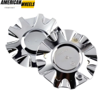4pcs AMERICAN Racing 157mm 6 3/16in Wheel Center Caps #489L177 Silver - Image 2