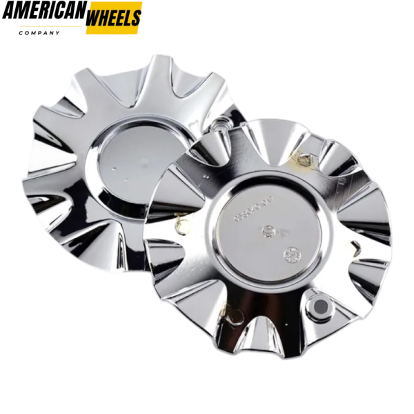 4pcs AMERICAN Racing 157mm 6 3/16in Wheel Center Caps #489L177 Silver - Image 2