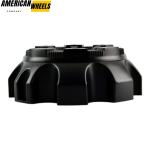 1pc 167mm 6 9/16in Wheel Center Cap #C-816S Matt Black - 20214755 - Image 2