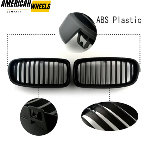 BMW Matte Black Front Kidney Grills for 3 Series F30 F35 - 21623111 - Image 5