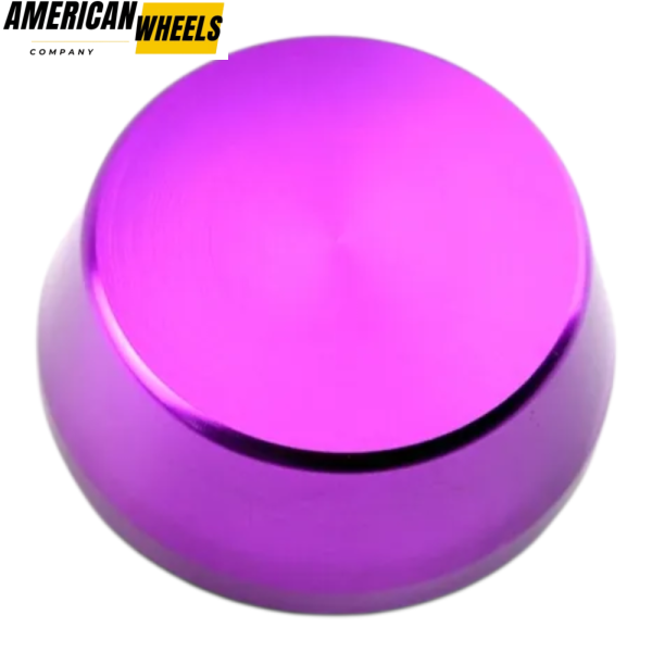 4pcs Universal 60mm 2 5/16in Wheel Hub Caps Purple Metal - Image 7