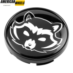 4pcs Subaru Audi Citroen Rocket Racoon 61mm 2 3/8in Wheel Center Caps #28821SA090 - 20277013BK[20270000+14550BK]x4 - Image 5