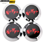 4pcs Initial Drift Onomatopoeia 70mm 2 3/4in Wheel Center Caps - Image 2