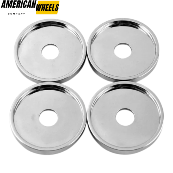 Custom Chrome 50mm Wheel Center Caps For Alfa Romeo #60511671 - 20214152 - Image 2