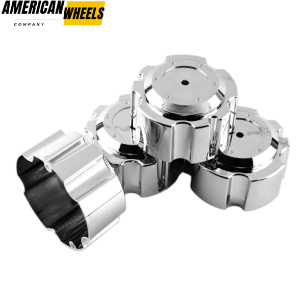 4pcs 139mm 5 15/32in Wheel Center Caps Silver - Image 3