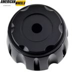 4pcs 111mm 4 11/32in Wheel Center Caps Black - Image 5
