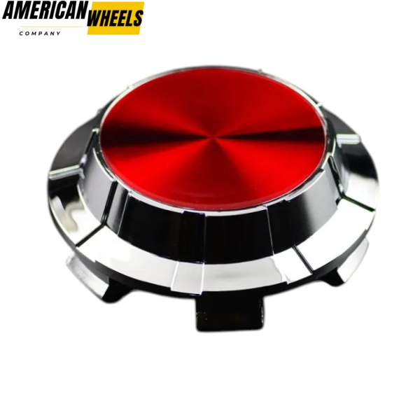 4pcs GMC Cadillac Chevy 83mm 3 1/4in Wheel Center Caps #19333200 Red Label Silver Base - 20214949CHR[14618RD+14726CH]x4 - Image 3