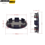 4pcs 63mm 2.48in Universal Wheel Center Caps for Subaru Dodge Weds OZ #M595 - 20213669 - Image 20
