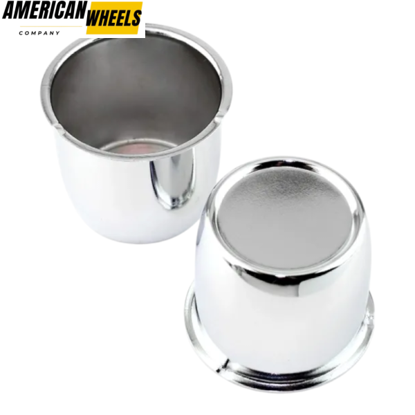 67mm 2.64in Trailer Wheels Rims Center Cap Chrome - Image 3