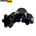 4pcs 110mm 4 5/16in Wheel Center Caps Black - Image 4