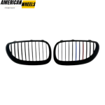 BMW Matte Black Front Kidney Grills for 5 Series E60 E61 - 21623106
