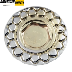 #09.24.028 ＆ #09.24.004 Skull Badge BBS Replica Wheel Center Caps 168mm (6.61in) - Image 7