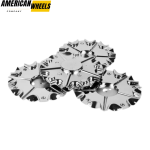 4pcs Heavy Hitters 180mm 7 1/16in Wheel Center Caps - Image 2