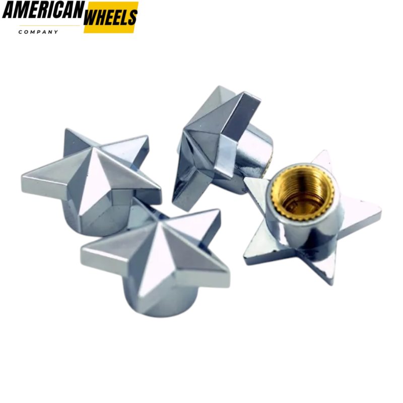 1fa96237-2589-4830-803b-3fdd08cc4426 20pcs Metal Star Universal Wheel Tire Valve Stem Caps - 23112090 - Image 1