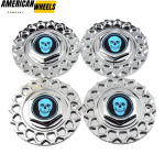 #09.24.028 ＆ #09.24.004 Skull Badge BBS Replica Wheel Center Caps 168mm (6.61in) - Image 12