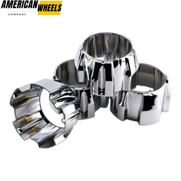 4pcs ION Alloy 139mm 5 15/32in Wheel Center Caps #C101713-0 Silver - 20214742 - Image 4