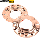 4pcs BBS 163mm 6 13/32in Hub Cover Ring #09.24.187 Rose Gold - Image 3