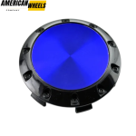 4pcs Benz OZ 75mm 2 15/16in Wheel Center Caps Blue Laber Black Base - 20214948BKB[4618BL+4725BK]x4 - Image 4