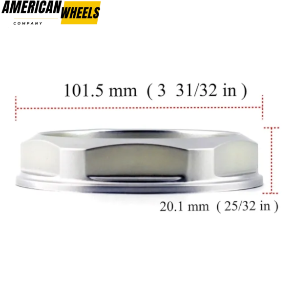 101.5mm BBS Wheel Center Caps Six-Sided Aftermarket Replacement Rim Caps #09.24.206 4pcs - 20214673 - Image 15