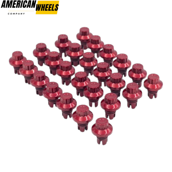 100pcs Wheel Rim Lip Rivets Nuts Car Accessories - Image 16