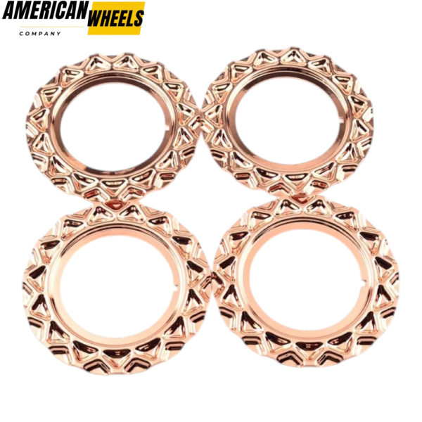 4pcs BBS Wheel Center Fitment 151mm 5 15/16in #09.23.134 Rose Gold - Image 2