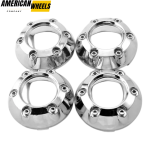4pcs 68mm 2 21/32in Wheel Center Caps Chrome