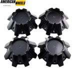 4pcs RDR 214mm 8 13/32in Wheel Center Caps #CBRD1-1P Black