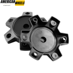 4pcs Black Rhino 113mm 4/16in Wheel Center Caps #C-728 Matte Black - Image 3