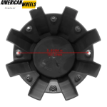 4pcs RDR 214mm 8 13/32in Wheel Center Caps #CBRD1-1P Black - Image 4