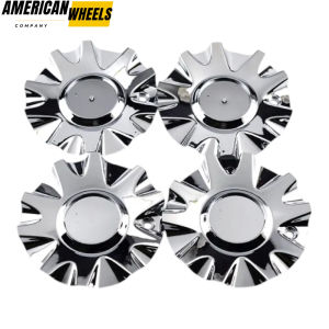 4pcs AMERICAN Racing 157mm 6 3/16in Wheel Center Caps #489L177 Silver