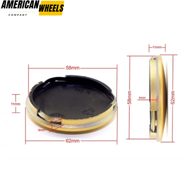 62mm (2.44in) OZ Wheel Center Caps #M595 - Image 5