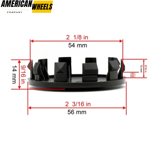 4pcs for Hollow Point Wheel Center Caps Replacements OD: 56mm (2.2in) ID: 54mm (2.13in) - 20274078 - Image 10
