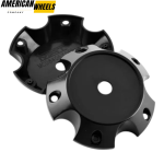 4pcs METAL MUSCLE A.T 127mm 4 31/32in Wheel Center Caps Matte Black - Image 5